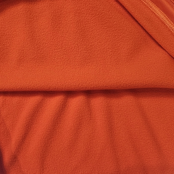 Adidas Sport Pullover Womens Medium 1/4 Button Orange White Performance Sweater - Picture 9 of 13